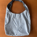 Denim and Blue Gingham Bag