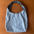 Denim and Blue Gingham Bag