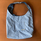 Denim and Blue Gingham Bag