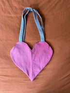 Pink and Blue Heart Tote
