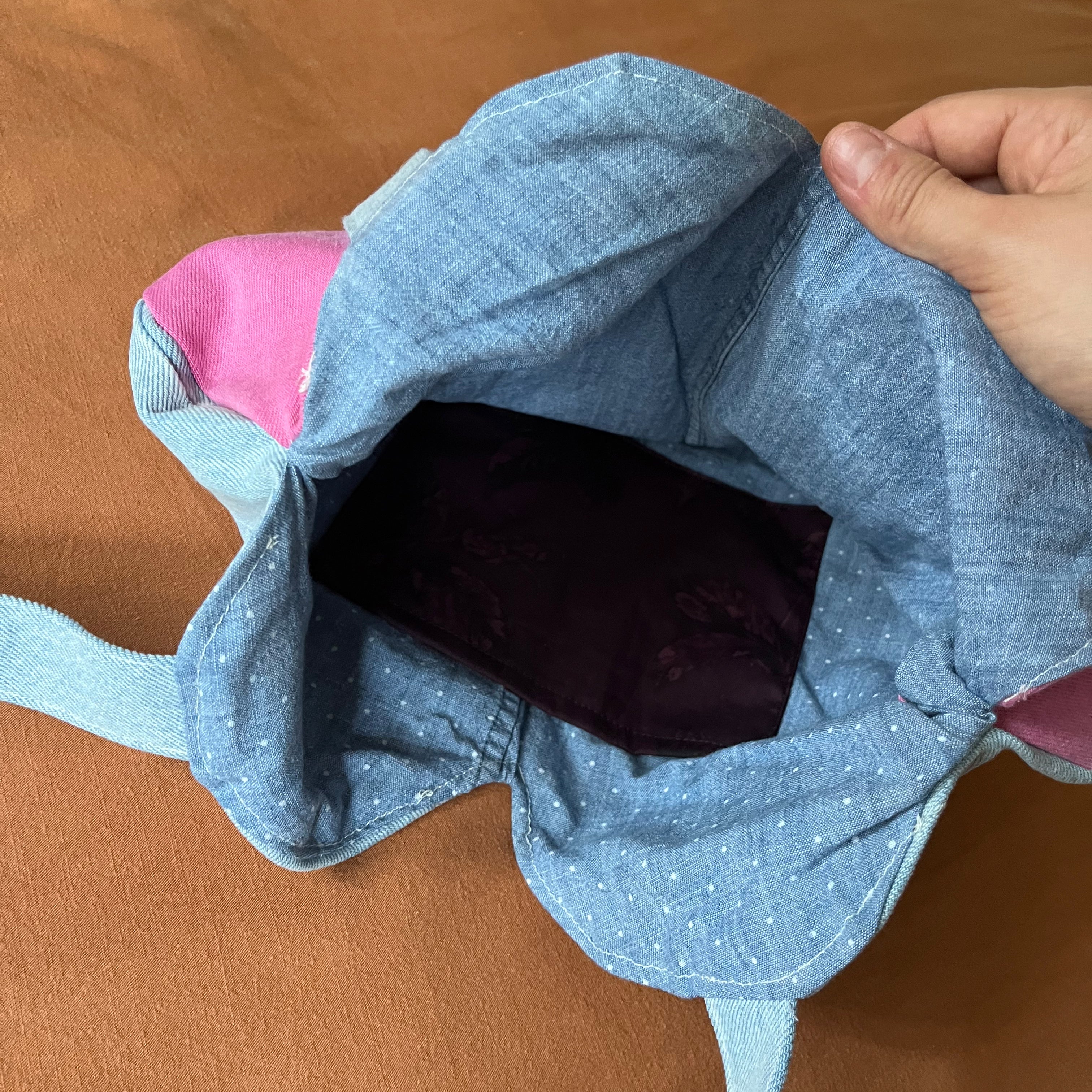 Pink and Blue Heart Tote