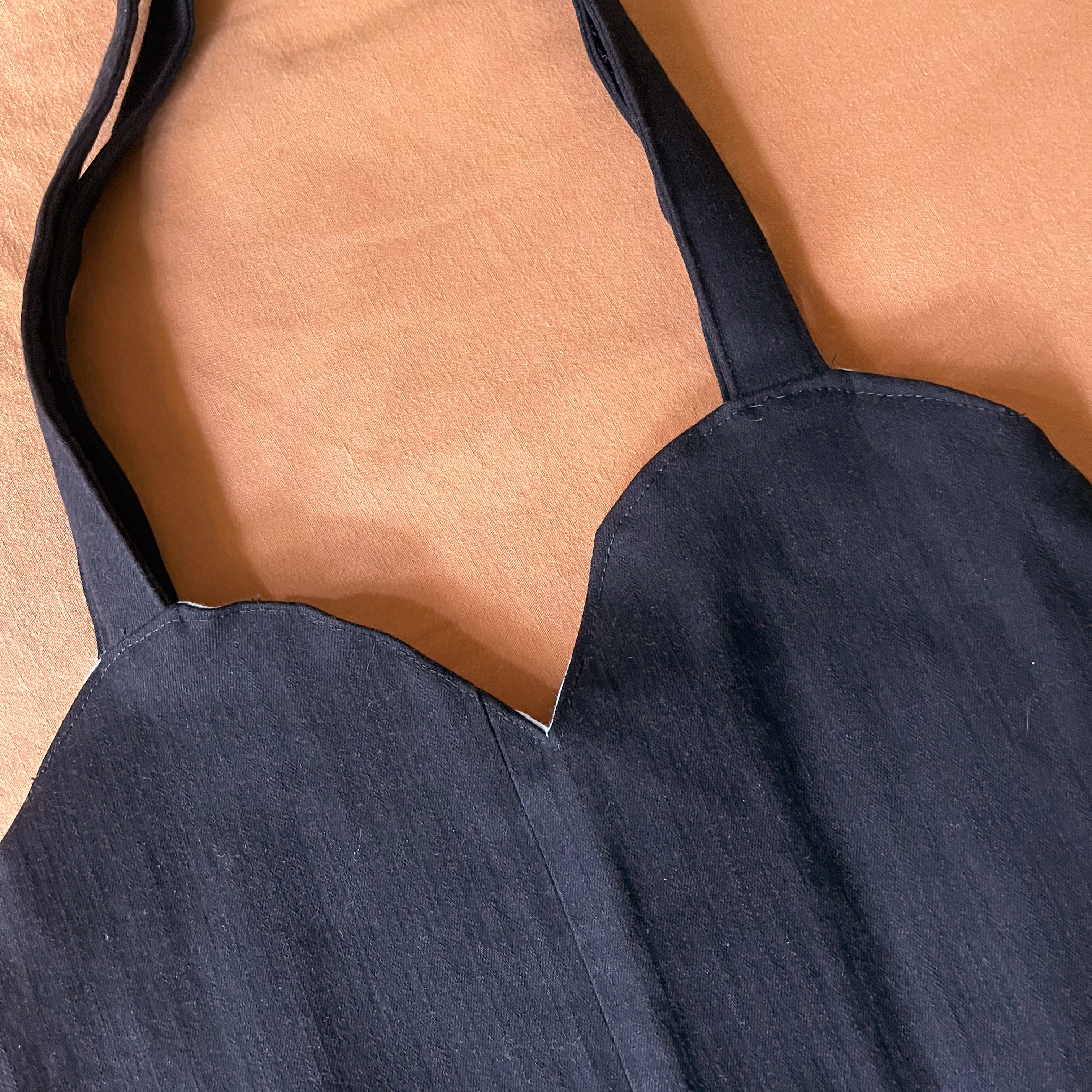 Black and Blue Heart Tote