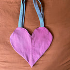 Pink and Blue Heart Tote