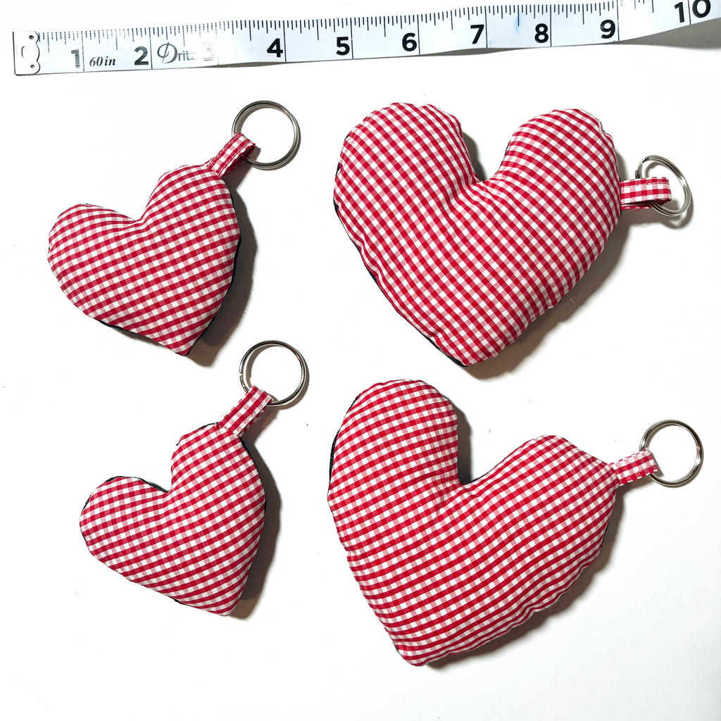 Scrap Puffy Heart Keychain