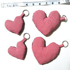 Scrap Puffy Heart Keychain