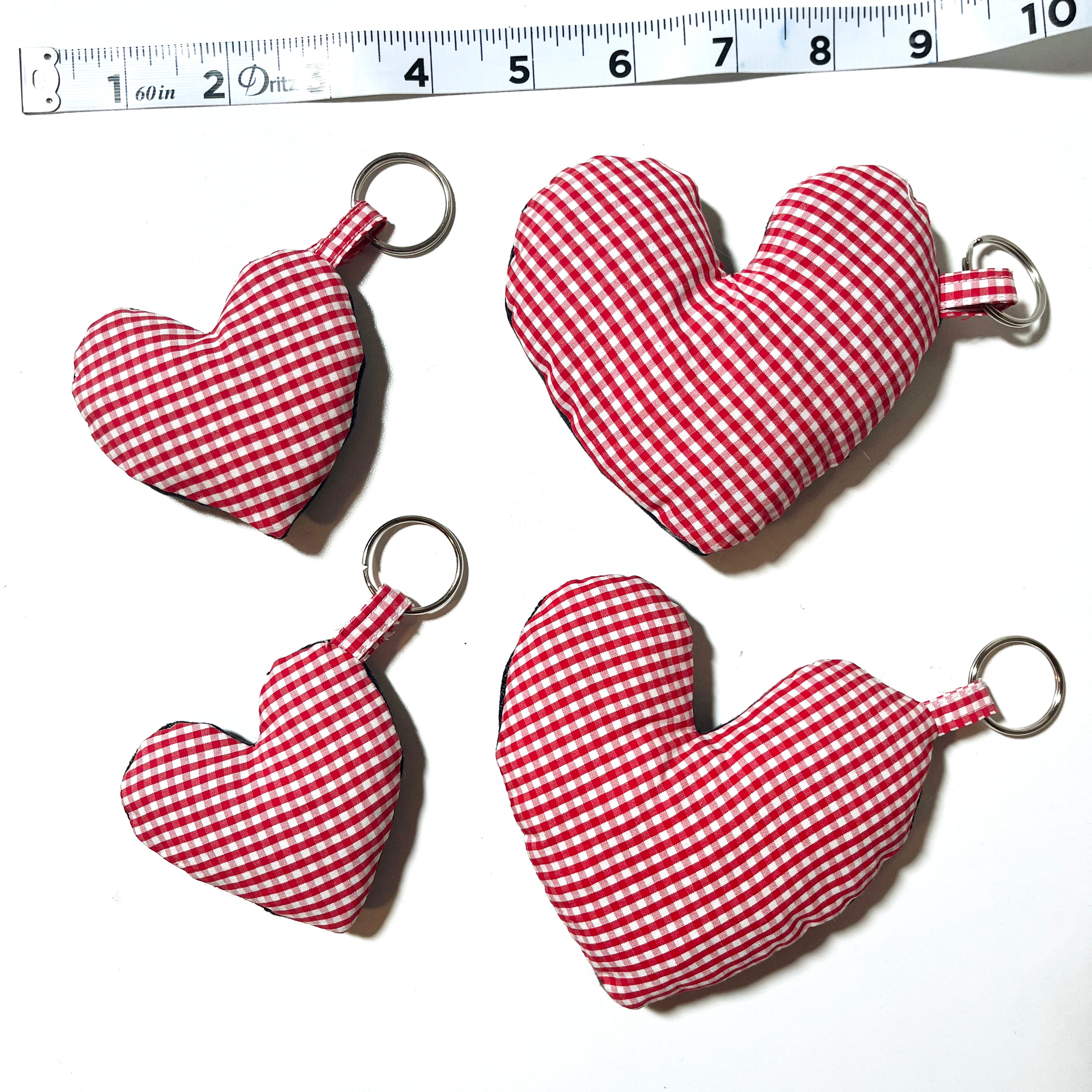 Scrap Puffy Heart Keychain