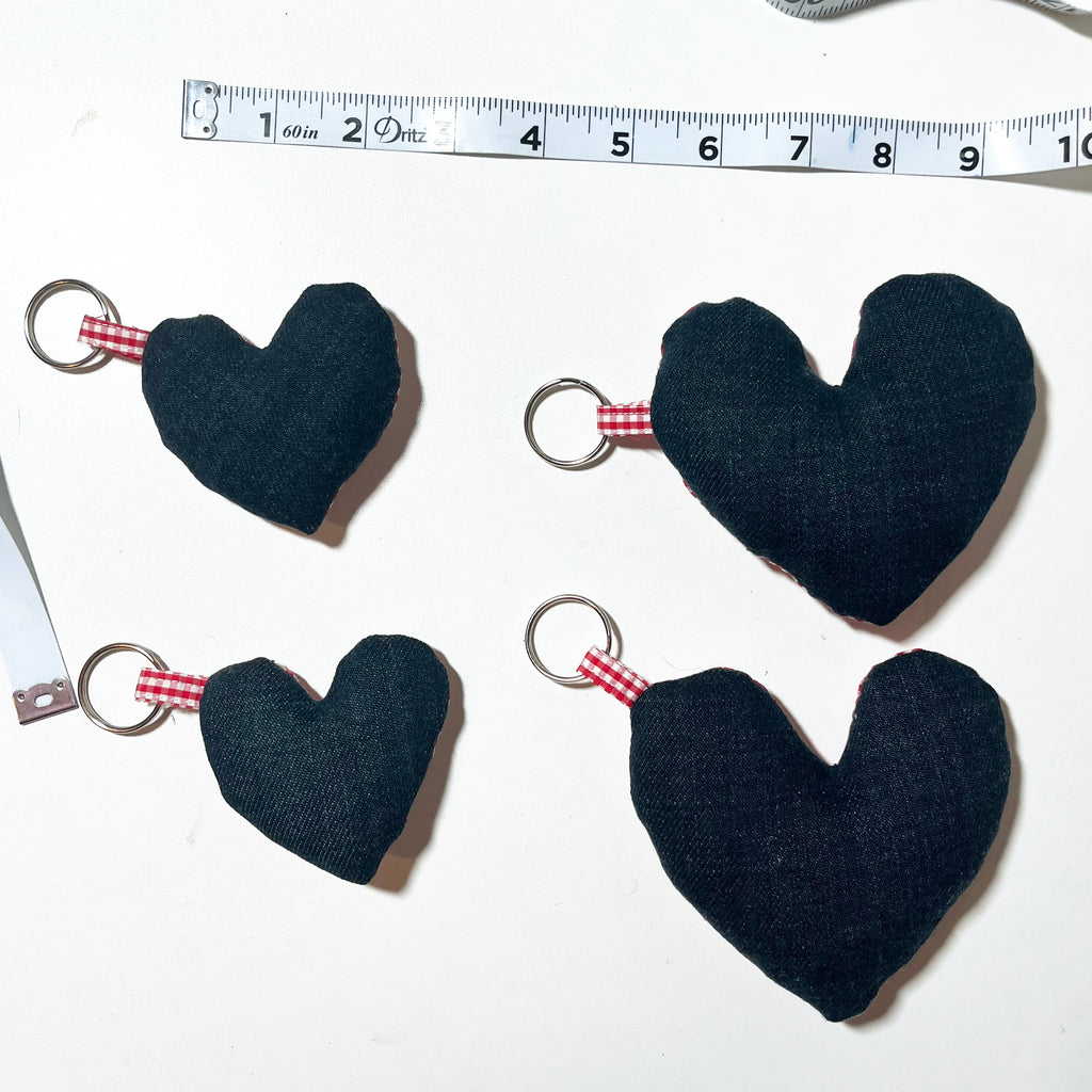 Scrap Puffy Heart Keychain
