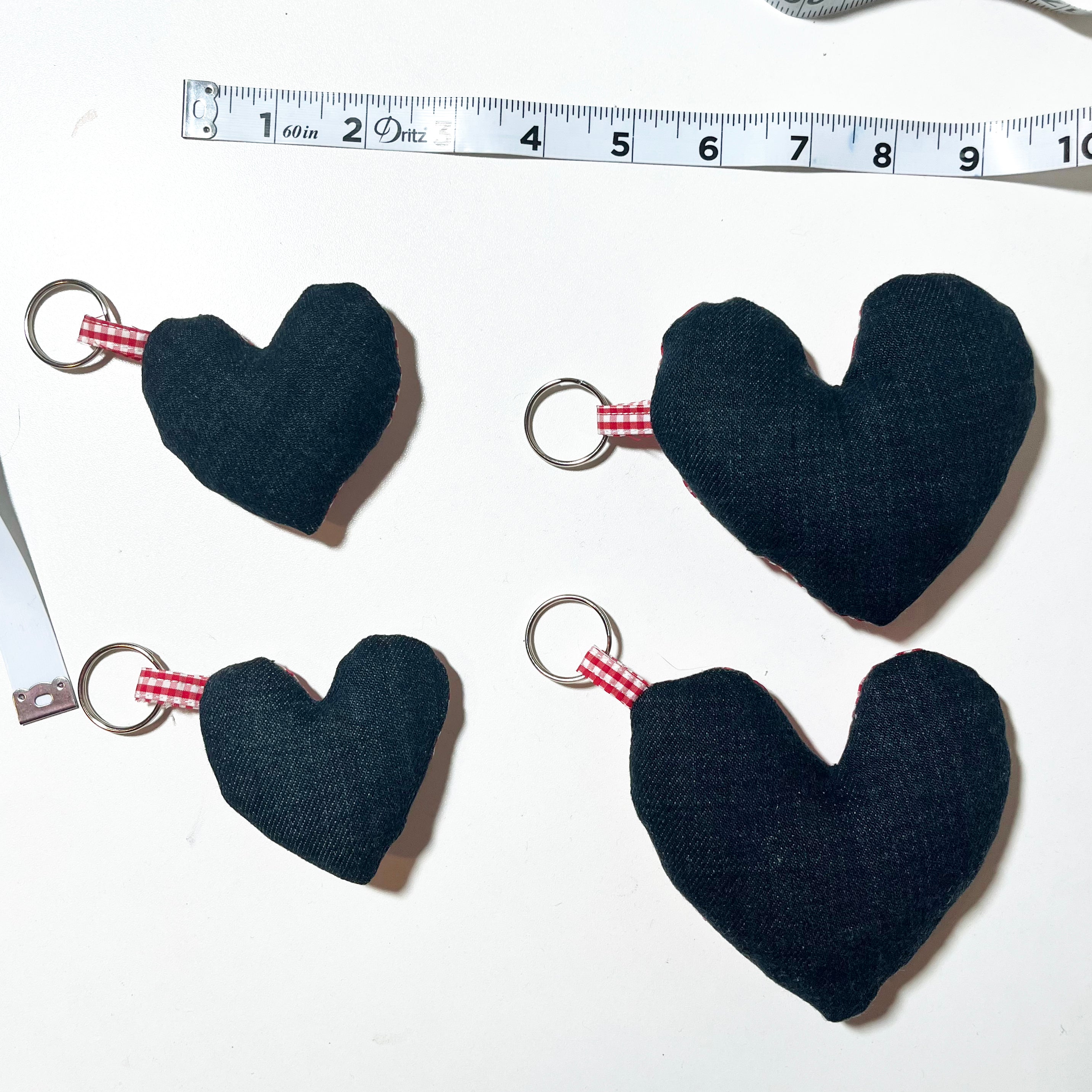 Scrap Puffy Heart Keychain