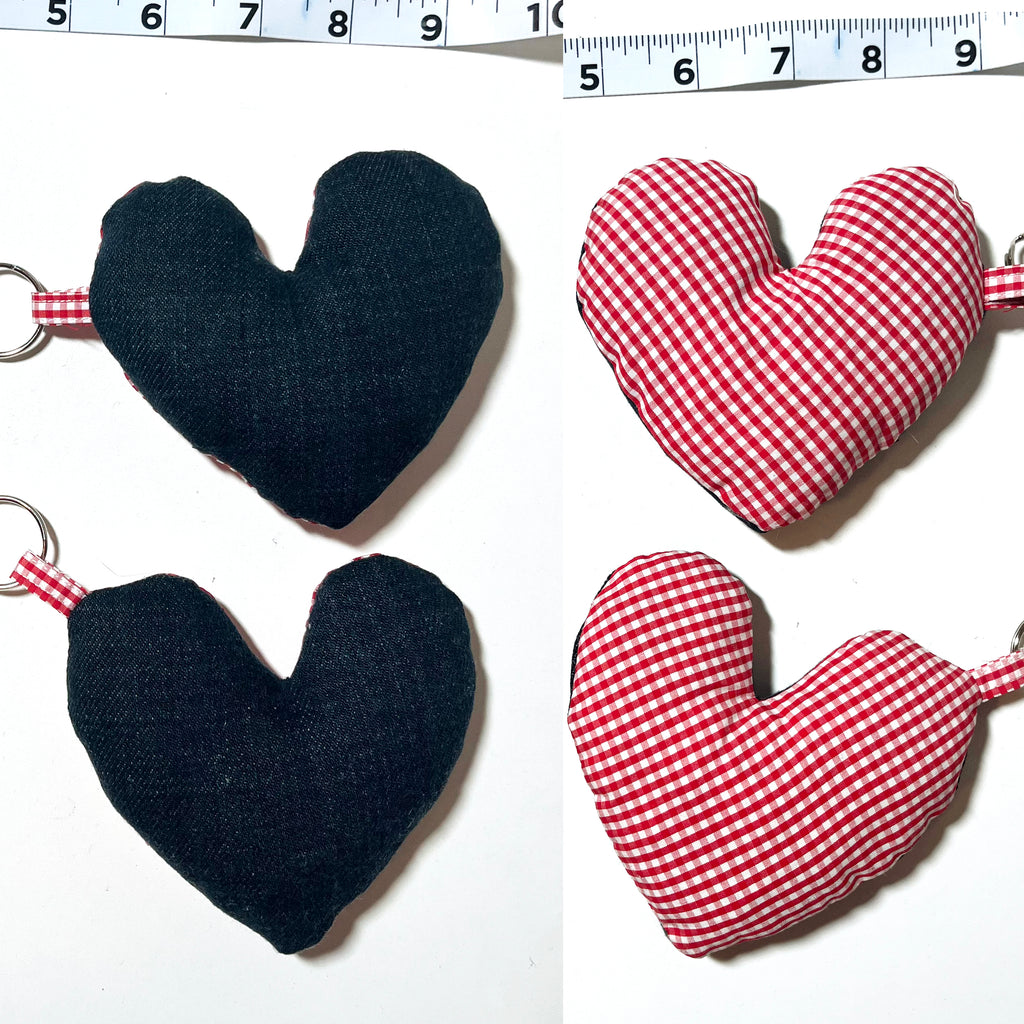 Scrap Puffy Heart Keychain