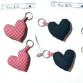 Scrap Puffy Heart Keychain