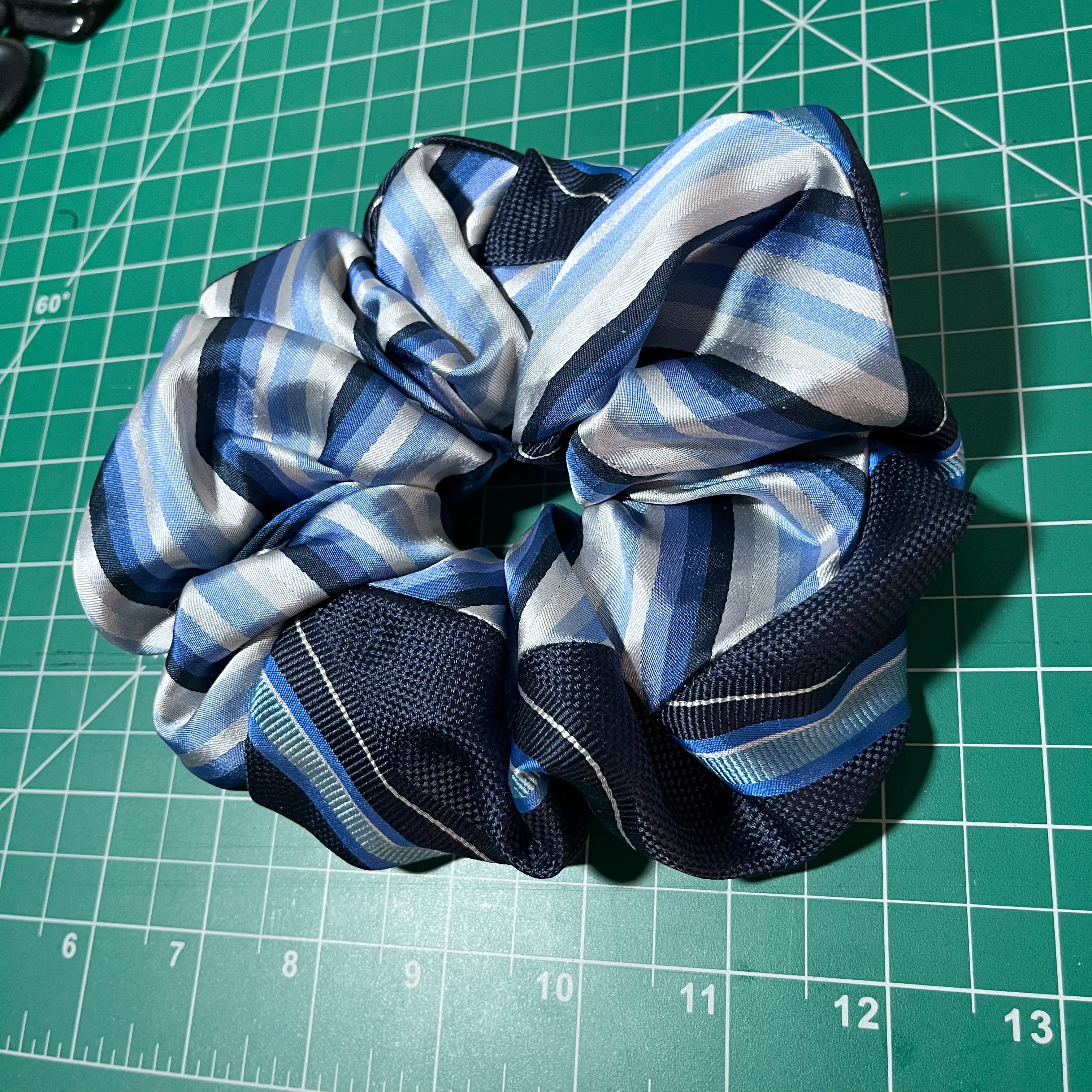 100% Silk Tie Scrunchie
