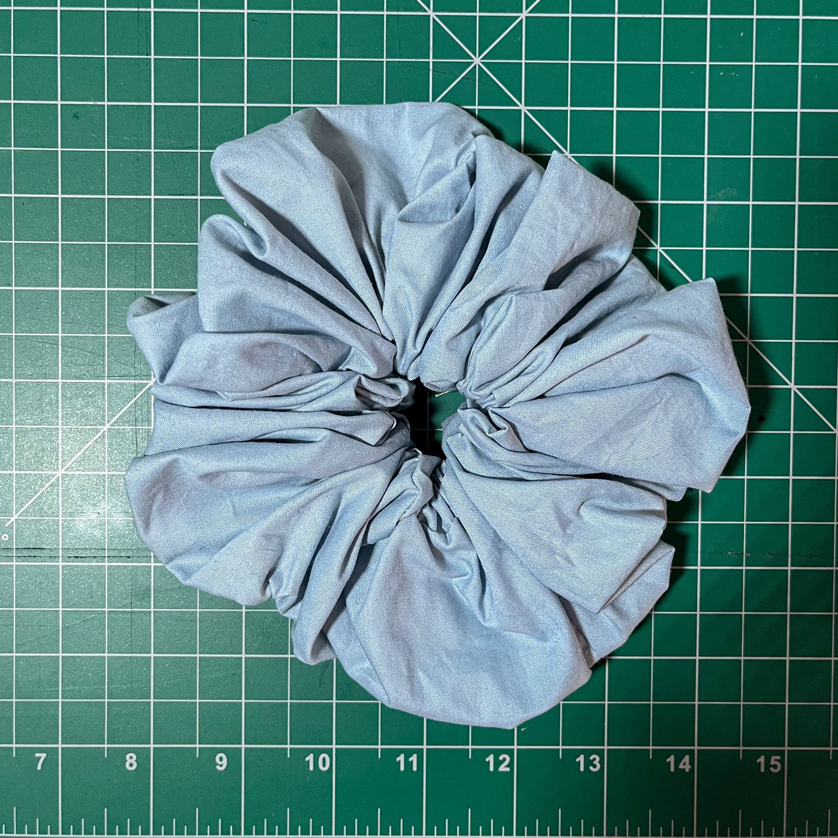 Dusty Blue 100% Cotton Sheet Scrunchie