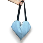 Black and Blue Heart Tote